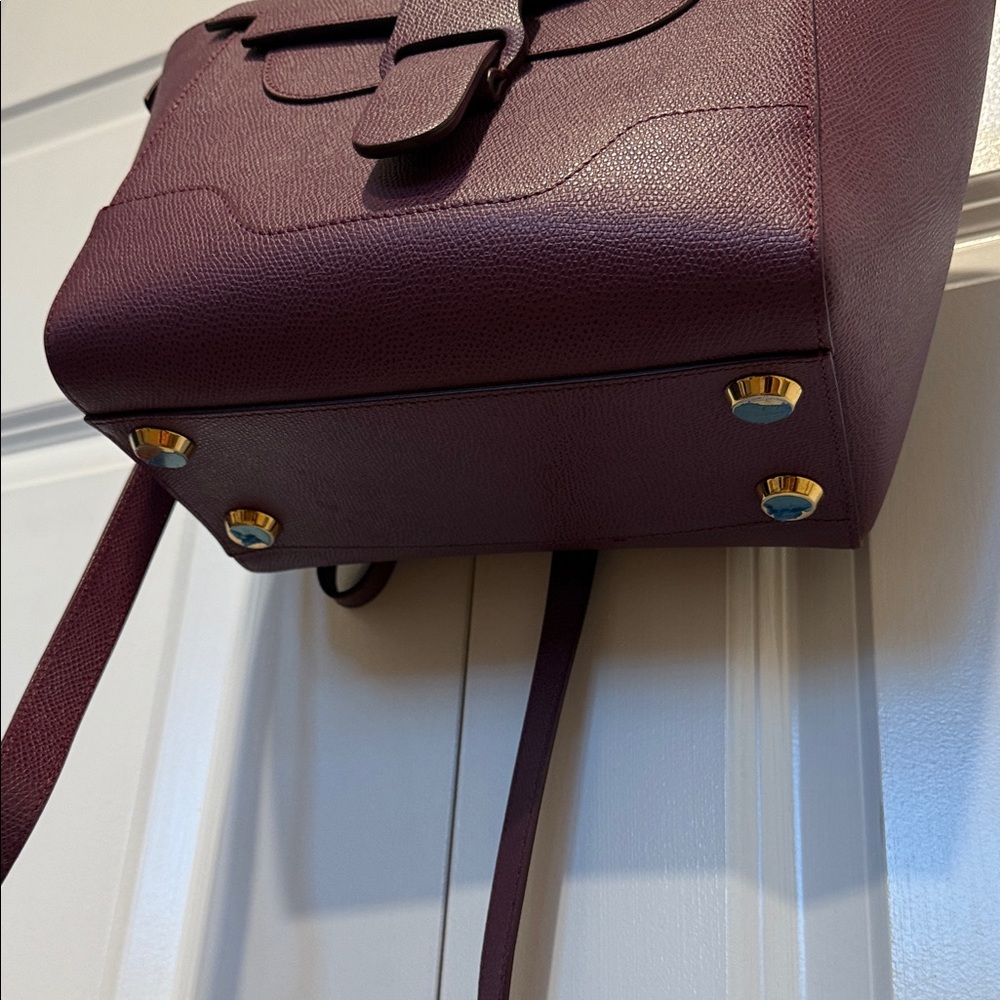Like new Senreve Mini Maestra Bag in Plum pebbled leather - Picture 7 of 14